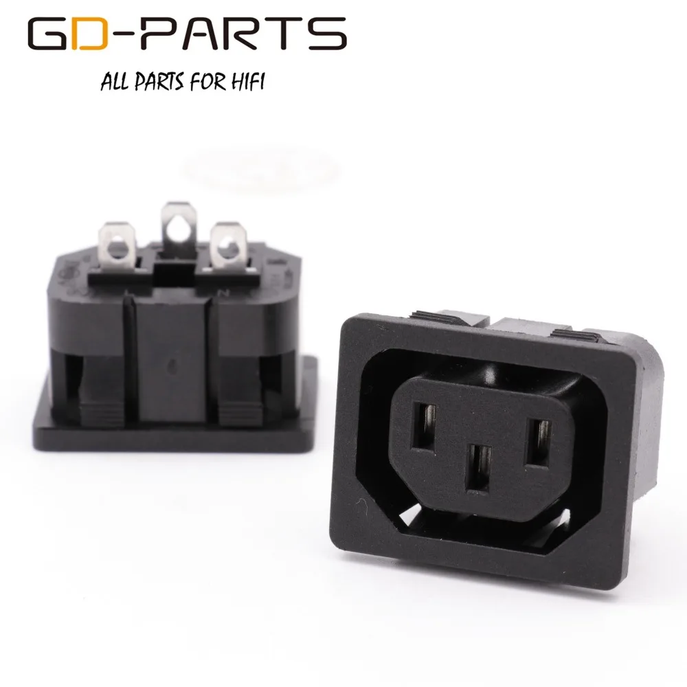 GD-PARTS защелкивающийся разъем питания IEC320 C14 сетевой адаптер розеток переменного