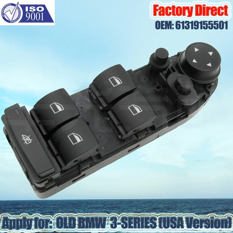 

Factory Direct Auto Power Window Switch Apply for BMW 3 Series LHD window lifter switch 61319155501 ONLY for USA