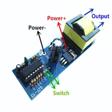 В переменного тока, 50-150 Вт одиночный силиконовый инвертор полосы DC12V до AC220V Двойной 110 V разноцветное Напряжение аккумулятор повышающий трансформатор