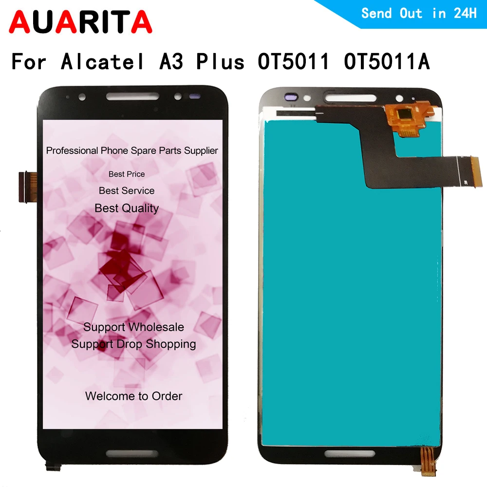 ЖК-дисплей для Alcatel One Touch A3 плюс OT5011 OT5011A Дисплей Сенсорная панель Экран Передняя