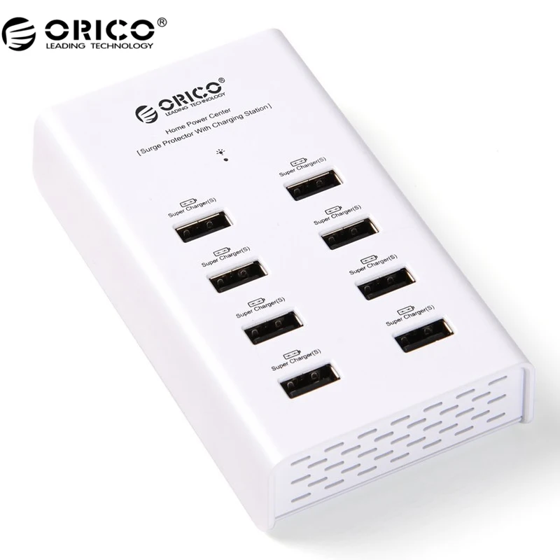 ORICO USB Charger 96W 8 Port USB Desktop Smart Charger For Tablet Phone USB Device