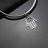Pulseira Feminina 2017 Bangles 18 kinds of Bangle Hand/Bead/Leaf Pendant Bracelet 3mm Thickness Charm women Jewelry Pulsera 5