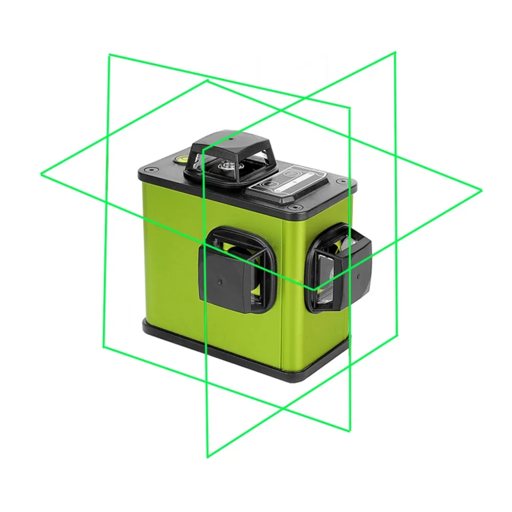 

3D 12Lines Green/Red Lithium Battery Laser Level Self-Leveling 360 Lithium Battery Horizontal And Vertical Cross Line