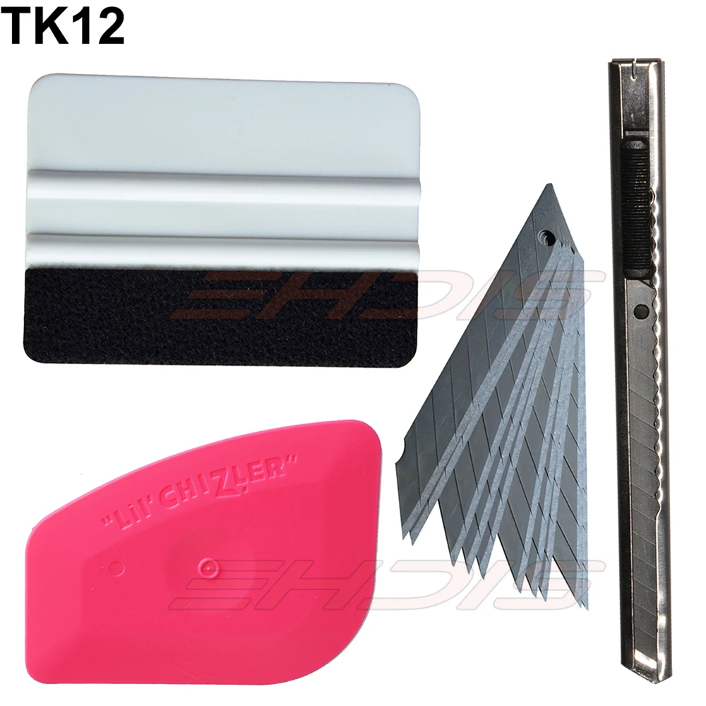 Car Window Film Vinyl Wrap Decal Installation Tool kit pink felt