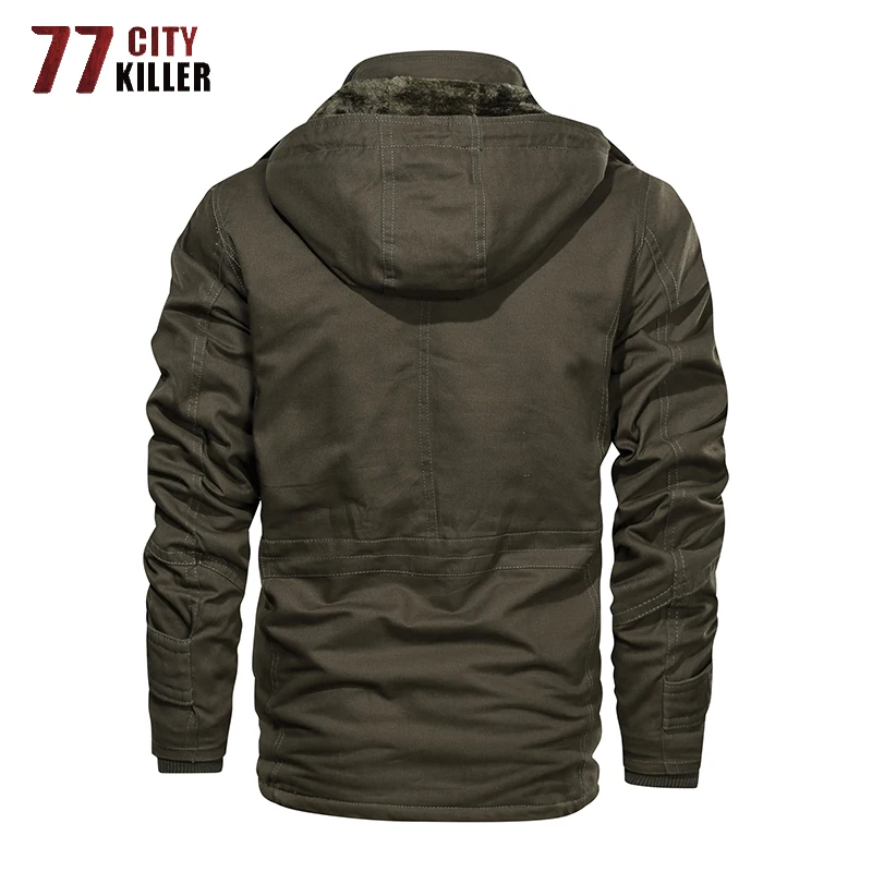 77City Killer New Winter Jacket Men Outwear Thick Warm Hooded Bomber Jackets Mens Military Coats Male Clothing Euro Size S-3XL