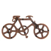 1 Pcs Alloy Bike Lock Puzzle Brain Tester IQ Test Kids Adults Intelligent Toys