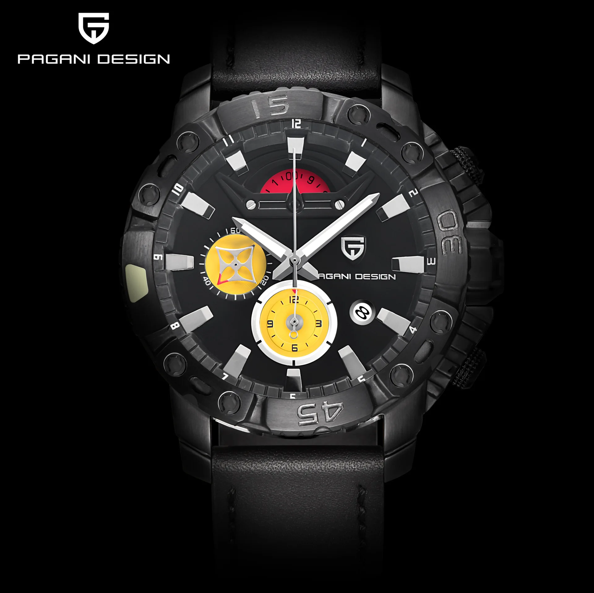 

New outdoor sport waterproof men watch fashion casual leather belt quartz watch male waterproof watch