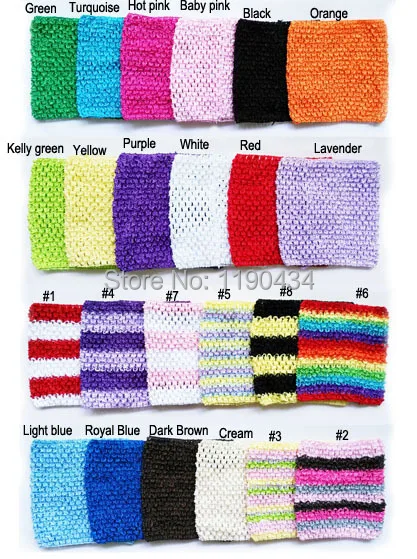 

Baby Girl 9Inch Crochet Tutu Tube Tops Chest Wrap Wide Crochet headbands Bands For Tutu Dress Tops