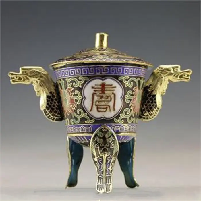 

Vintage Collection Handmade Unique Tibetan Silver Dragon Phoenix Toothpick Box
