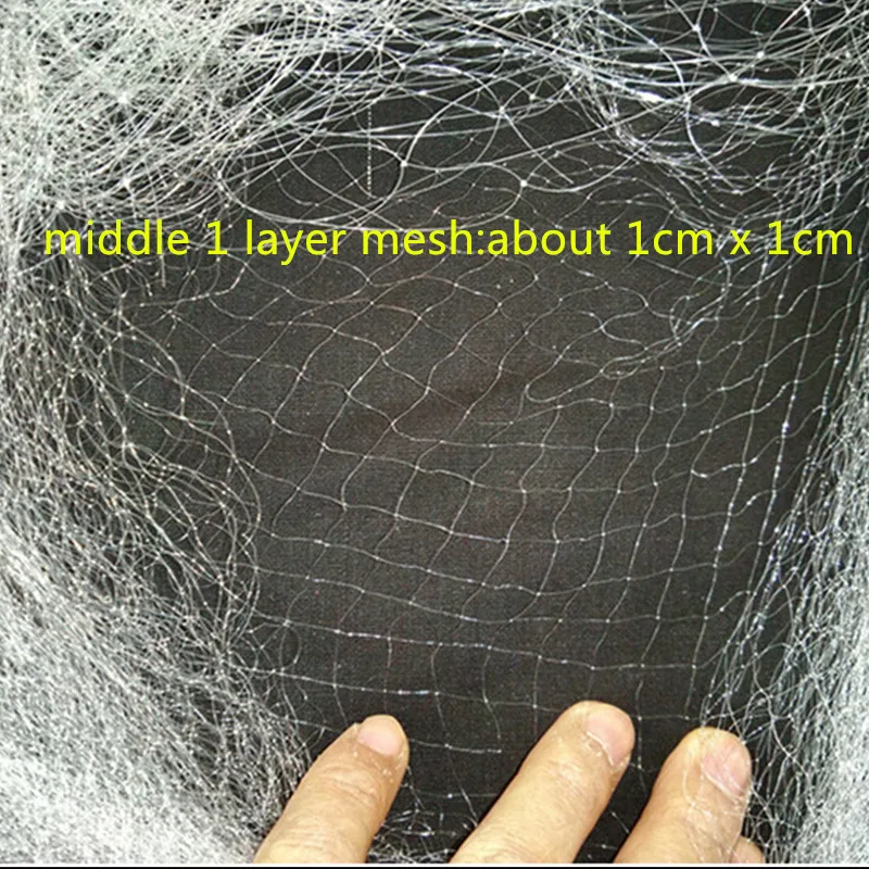 quality drift net H0.7*L85M 3 layer 2cm mesh sink net gill net fish trap sticky fishing net Salmon net pesca fishing network
