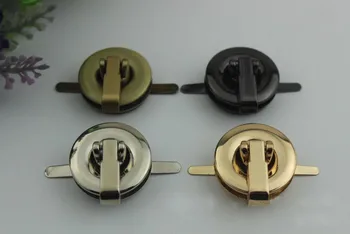 

10pcs/lot Luggage hardware accessories DIY die casting twist lock mortise lock circular lock bag lock