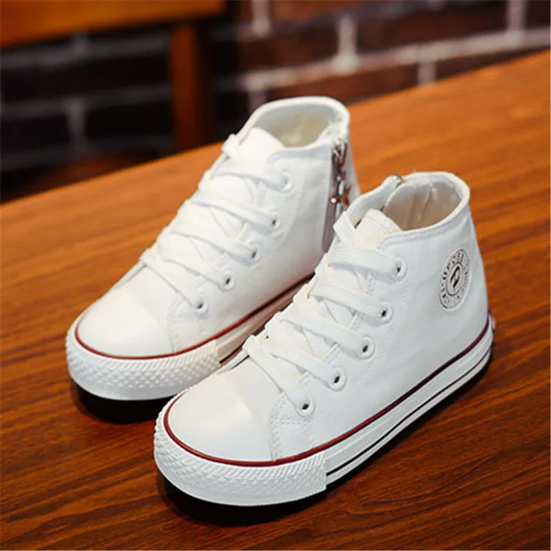 high top canvas sneakers