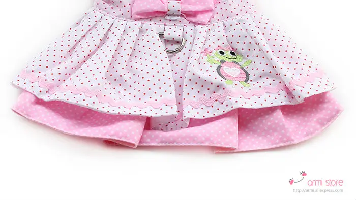 Магазин Armi платья для собак розовое платье принцессы для собак 6071054 одежда для домашних животных(платье+ шляпа+ трусики+ поводок = 1 комплект
