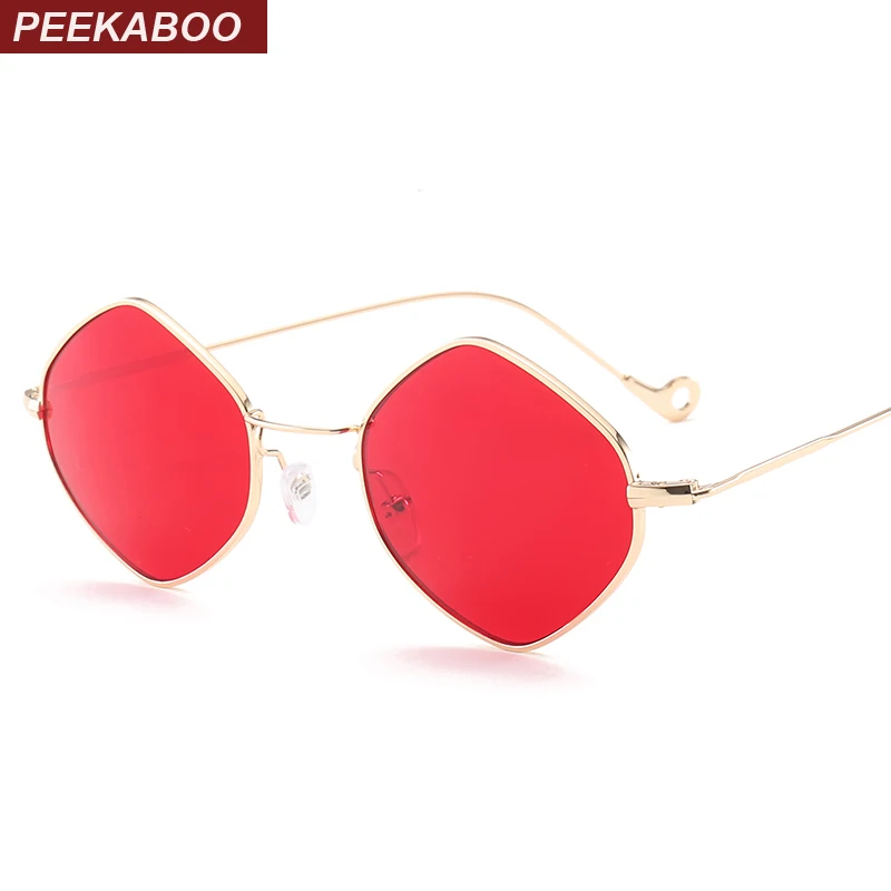 

Peekaboo men vintage sunglasses women small frame 2017 ocean purple pink clear blue sunglasses metal frame uv400