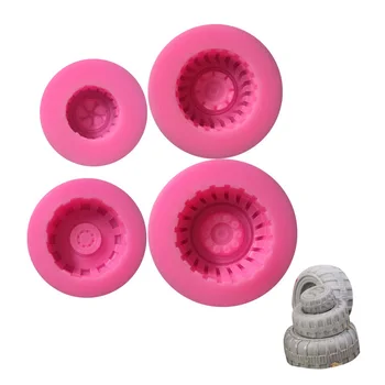 

4 sets of tire rolled sugar cake silicone mold Ganpeisi mold