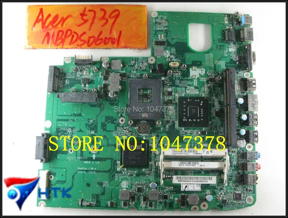 

Wholesale laptop motherboard for ACER ASPIRE 5739G series DA0ZK6MB6D0  PM45 MBPDS06001 MB.PDS06.001 100% Work Perfect