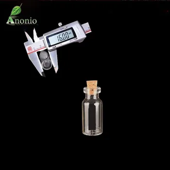 

100pcs/lot small glass jars Tiny Small Clear Cork Glass Bottles Vials 1.5ml 2ml 3ml For Wedding Holiday Decoration S023C