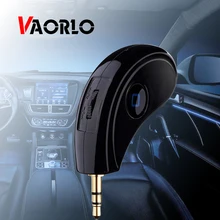 VAORLO беспроводной Bluetooth автомобильный комплект громкой связи беспроводной автомобильный стерео Bluetooth аудио Музыка приемник адаптер 3,5 мм AUX адаптер для автомобиля