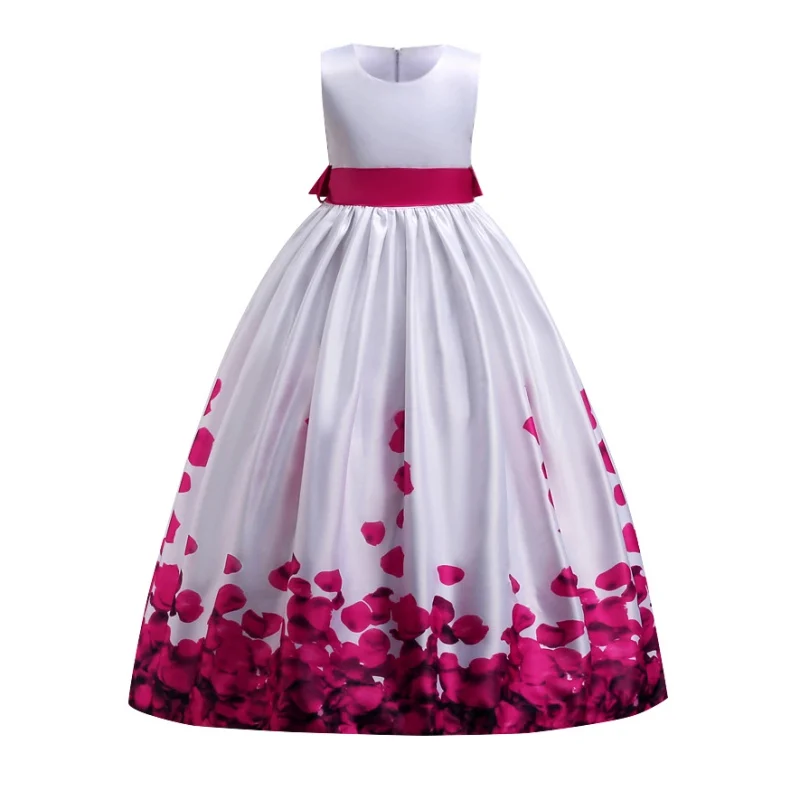 

Children girls dress Elegant Formal girl Princess wedding party dress kids Flower Dresses For Girls Clothes