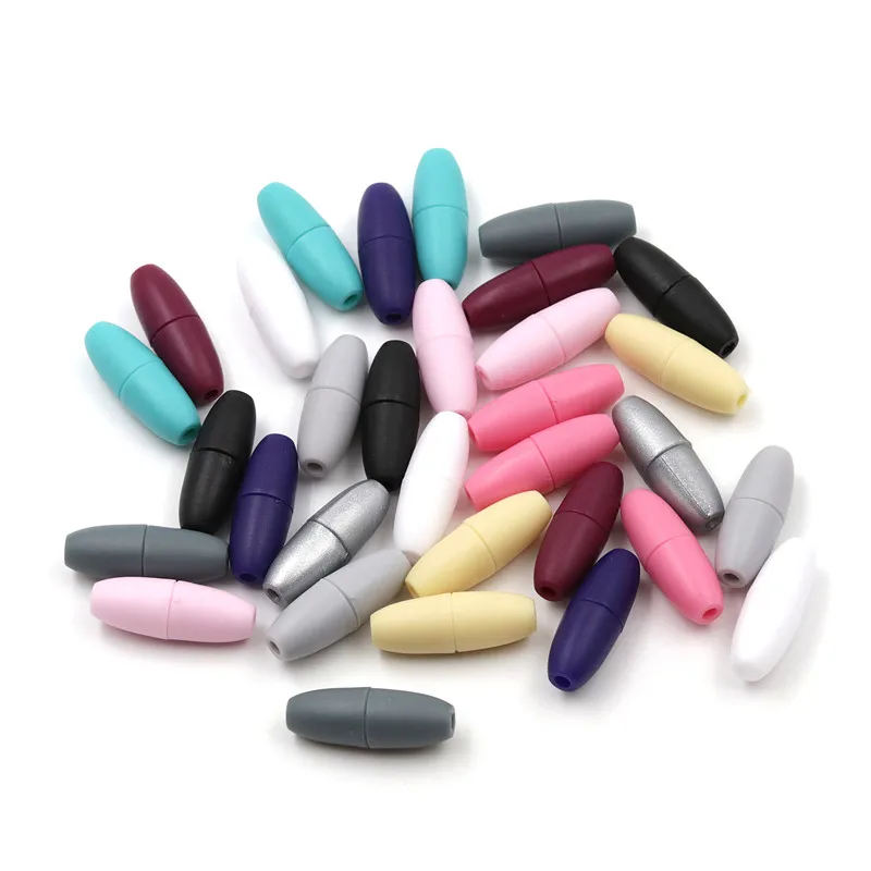 

YUMUZ 100 pcs 25mm BPA Free Break Away Safety Clasp Beads for Necklaces and Bracelets jewelry making