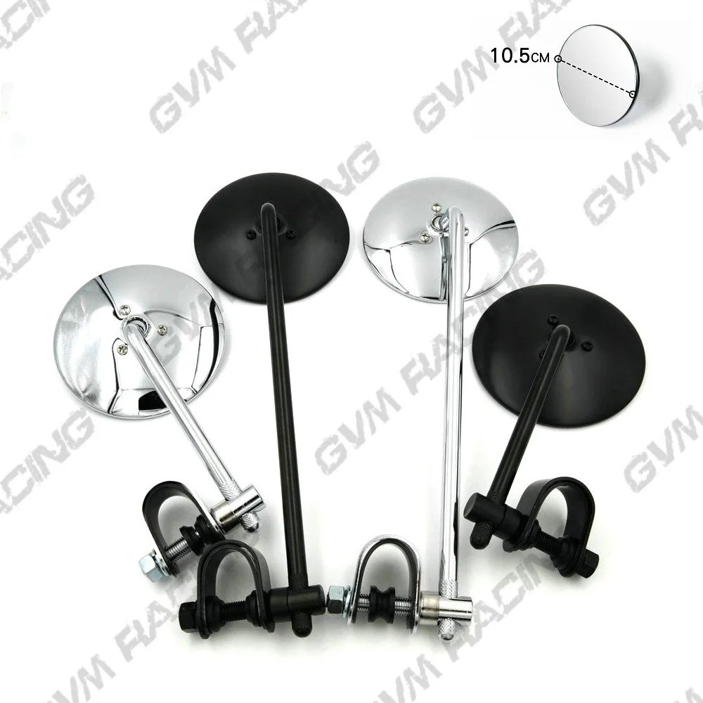 

1* Special Super Long 10.5cm Motorcycle Mirrors Clamp-on Rear View Mirror For Honda CB400 CG125 Ducati Scrambler Free Shipping