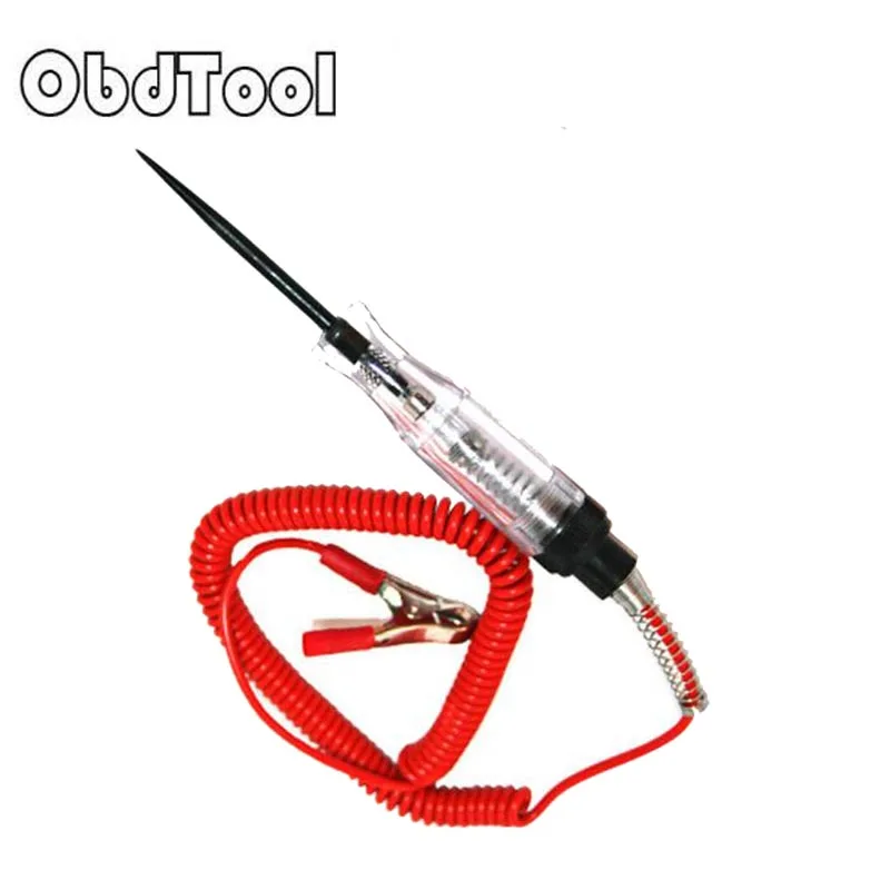 OBDTOOL Auto Vehicle Circuit Tester DC 6V to 24V Test Pencil Light Hook