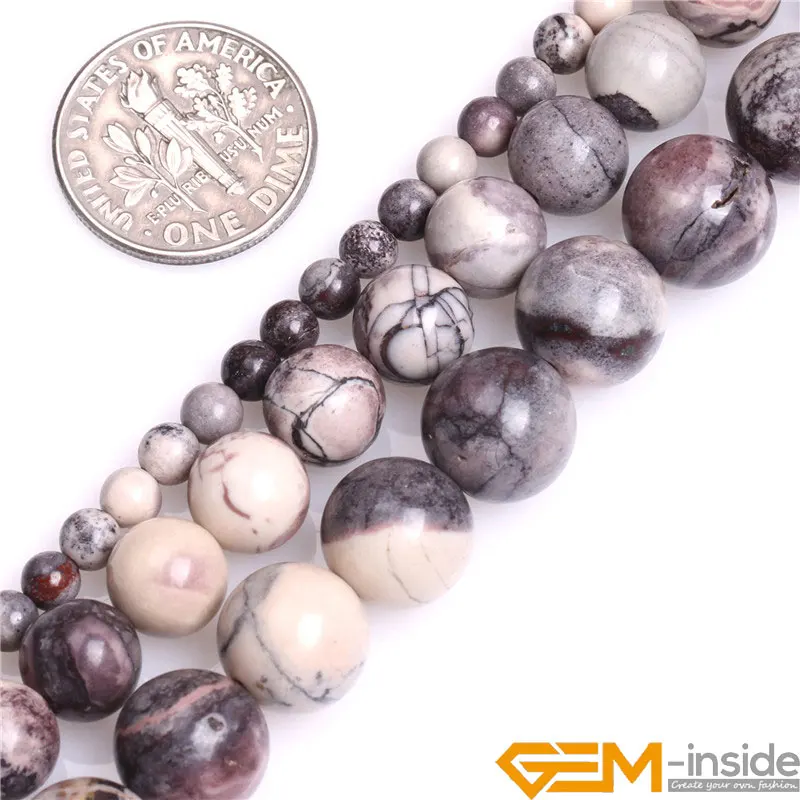 

4mm 8mm 10mm Round Natural Brown Porcelain Jaspers Beads DIY Loose Beads For Jewelry Making Strand 15"Wholesale