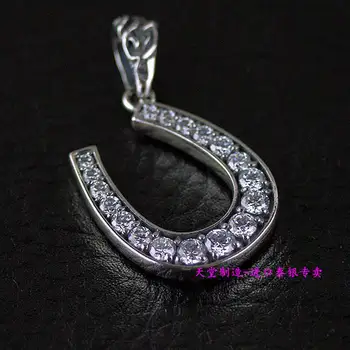 

925 sterling silver, Thai silver pendant lucky horseshoe