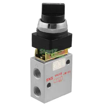 

Pneumatic switch RC1/4" JM-05 2 Position 3 Way Selective Knob Type Mechanical Valve