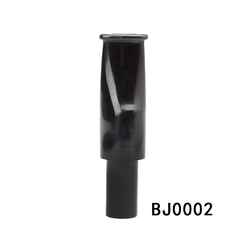 5pcs/lot Factory Sale Black Acrylic Pipe Mouthpiece 9mm Filter Straight