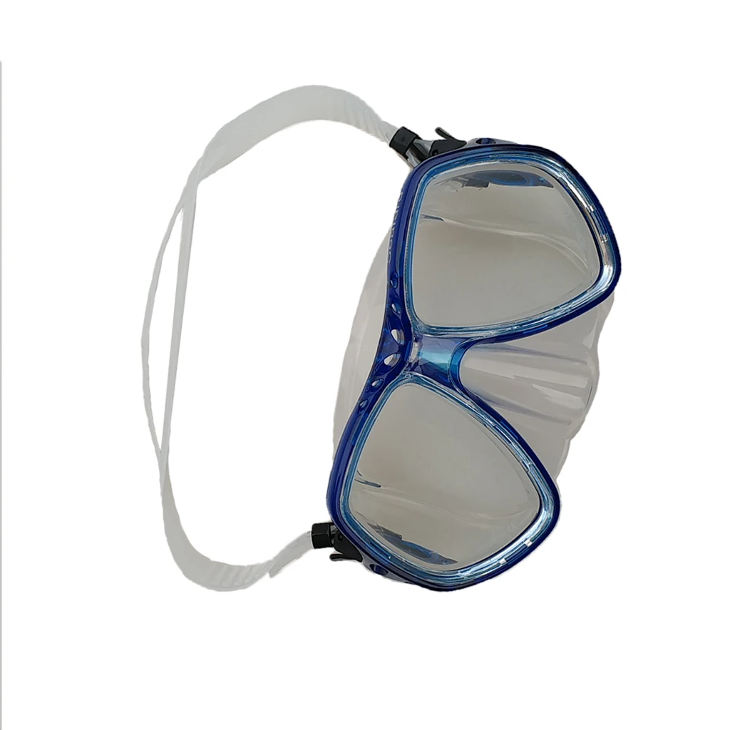 Professional Scuba Diving Mask Wear Resistant Underwater Swimming Snorkeling Spearfishing Glasses Adjustable Strap for Men Women