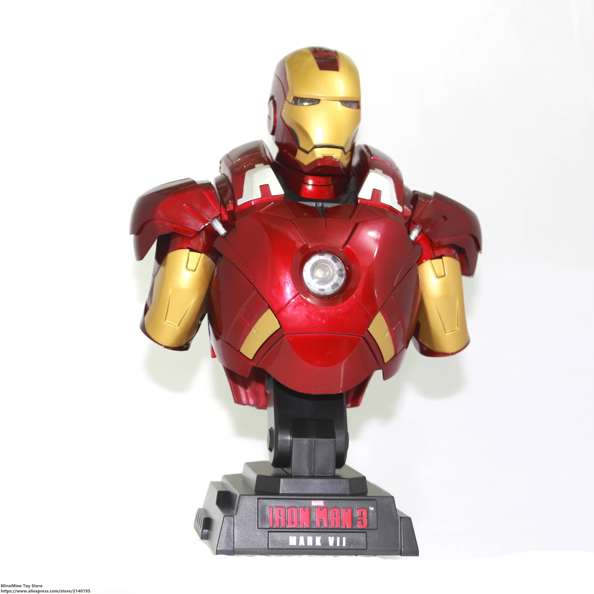 

ZXZ Marvel Iron Man 3 Mark VII 1/4 Scale Limited Edition with LED 23cm Action Figure Anime Mini Collection Figurine Toy model