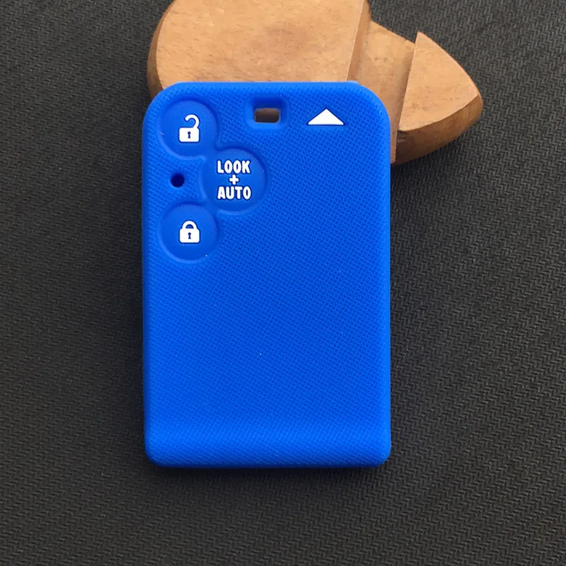 ZAD starline дистанционный 2 кнопки защитный чехол для ключей для Renault Laguna Espace Vel-Satis смарт-карта с лезвием сигнализации чехол - Название цвета: BLUE THREE KEY