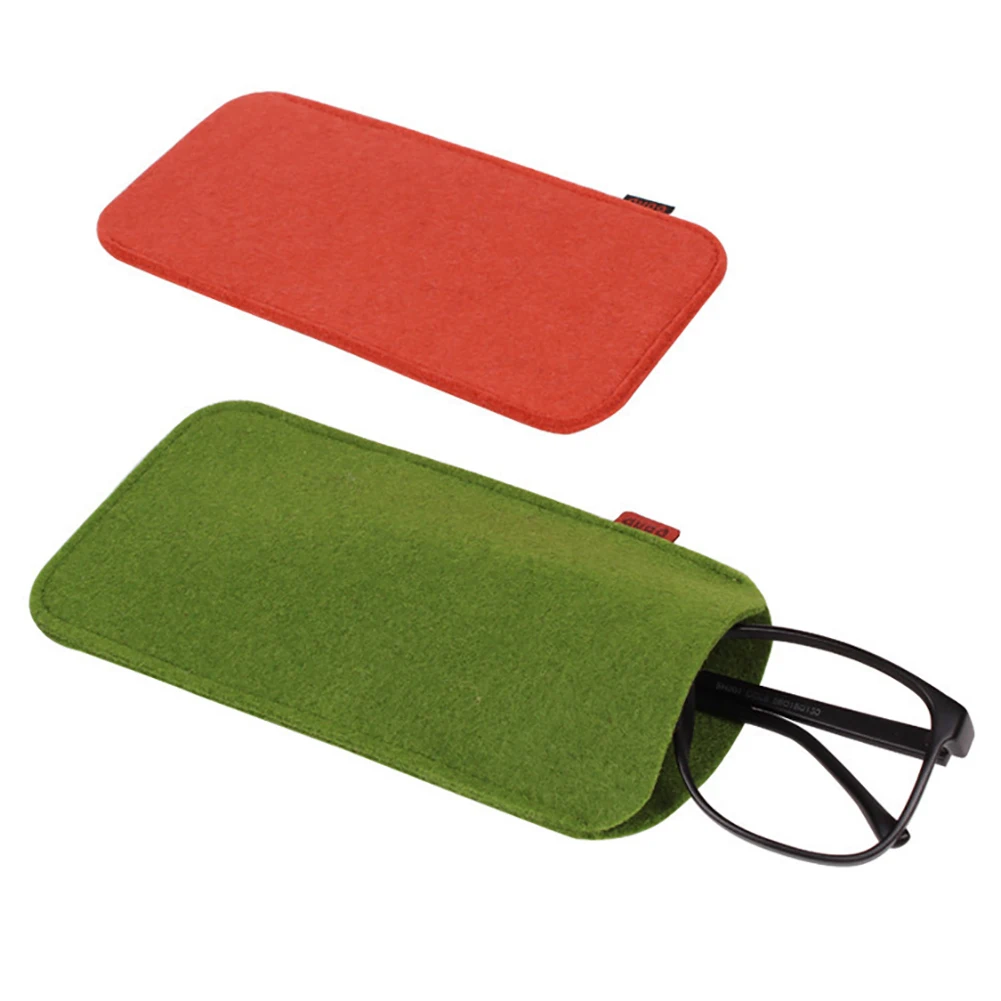 Высококачественный Чехол для очков из мягкого синтетического войлока, сумка для солнцезащитных очков, красный/зеленый/серый, аксессуары для очков