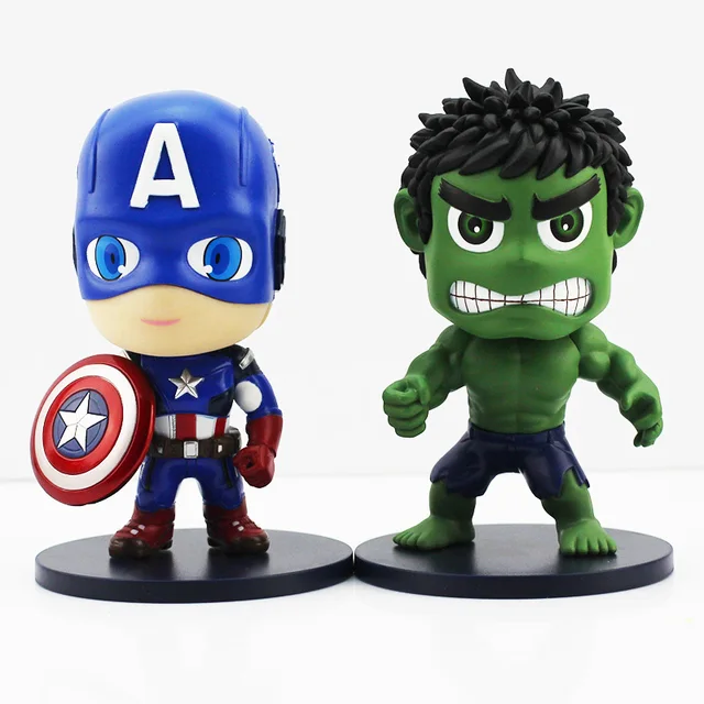 Pengiriman Gratis Kedatangan Baru Cm Versi Lucu Hijau Hulk Kapten Amerika Pvc Tokoh Pengiriman Gratis Kedatangan Baru Cm Versi Lucu Hijau Hulk Kapten Amerika Pvc Tokoh