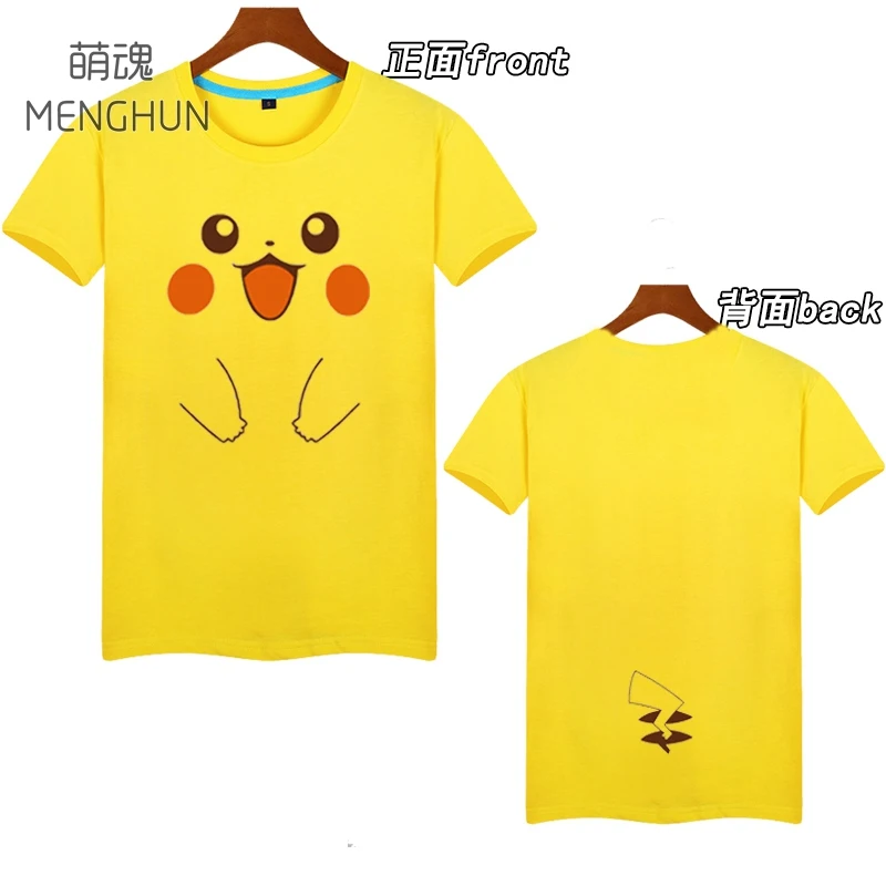 Pokemon/Pokemon Go men's tee shirt lovely yellow tee shirt Pikachu t shirt Gengar face black t shirt ac256 Pokemon/Pokemon Go men's tee shirt lovely yellow tee shirt Pikachu t shirt Gengar face black t shirt ac256