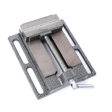 Механические тиски алюминиевые тиски стол плоский зажим плоскогубцы сверлильный пресс серый 2,5 дюймов верстак гайки для зажимного столика