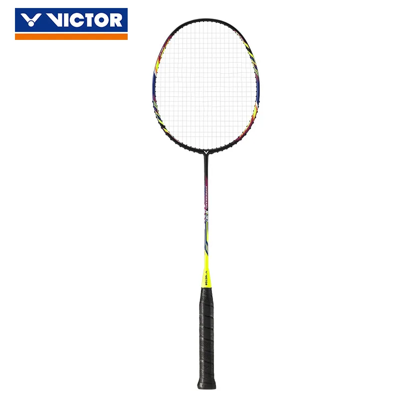 

Genuine Victor Badminton Racket Hx-90 Carbon Fiber Flexible Tube All Round High Tension Professional Badminton Racket