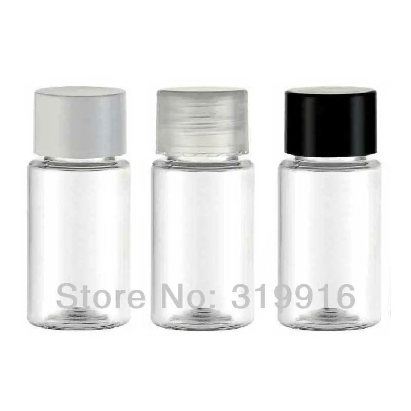 10ml x 100 transparent plastic empty cosmetic bottles ,small sample