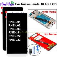 Pantalla для huawei mate 10 Lite ЖК-дисплей сенсорный экран дигитайзер экран стеклянная панель в сборе с рамкой для mate 10 Lite ЖК