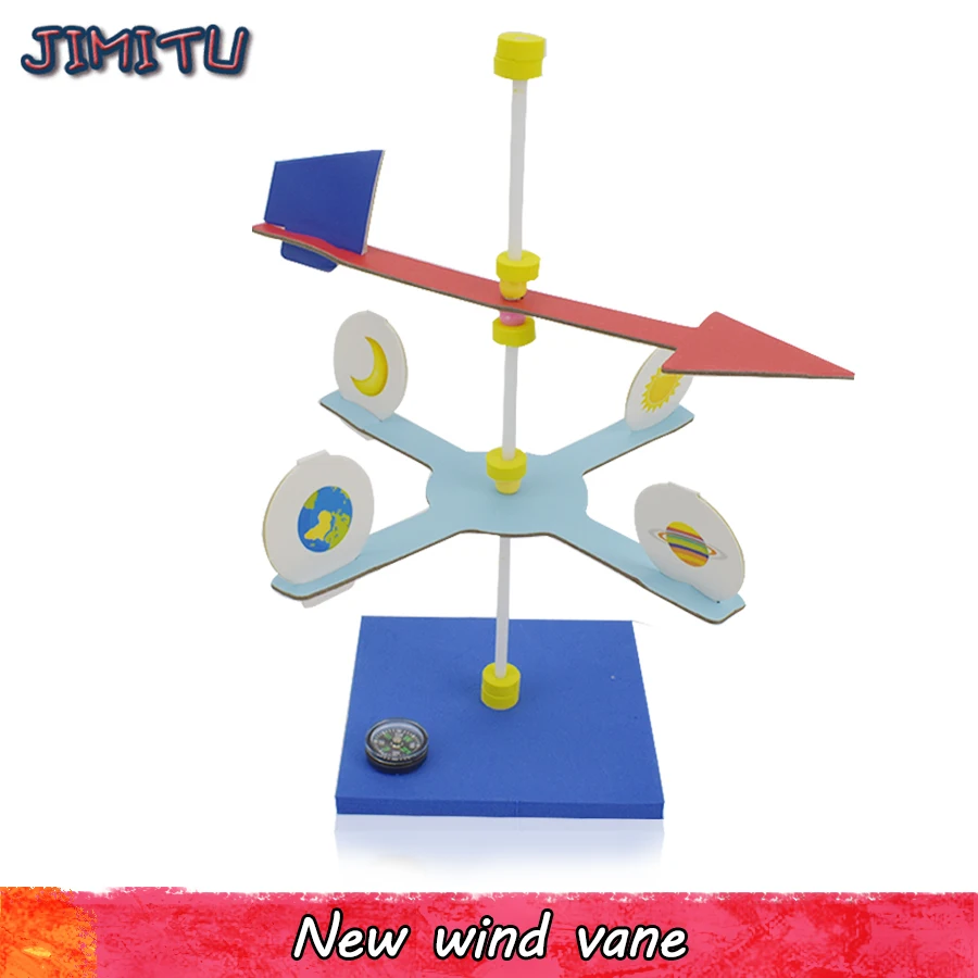 

DIY Test Wind Direction Assembly Toys for Children Exploring Nature Scientific Study Model Kits Toy Wind Level Experimental