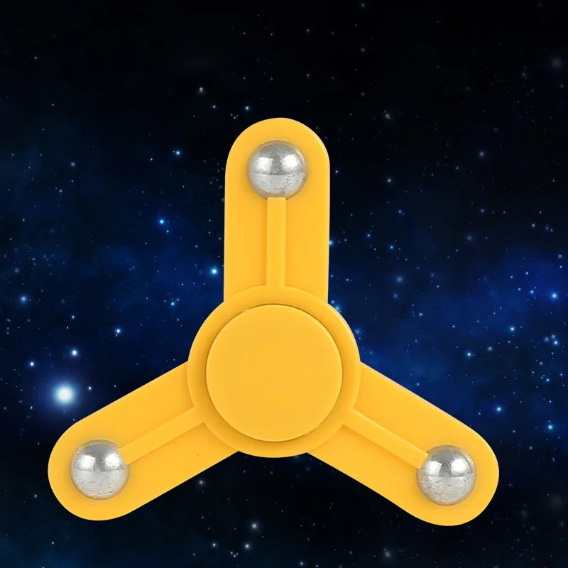 EDC игрушки запатентованный Керамический Гибридный подшипник шарик гироскоп для пальцев Спиннер ручной Спиннер B0137 - Цвет: Цвет: желтый