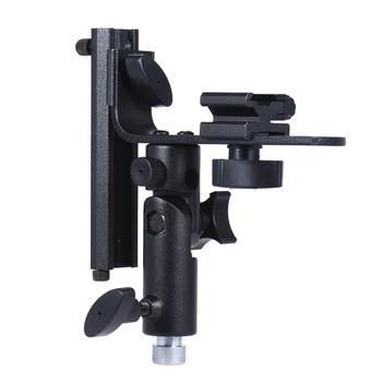 

L-Bracket Speedlight Flash Mount with Bowens Mount Adapter Cold Shoe for Softbox Reflector Beauty Dish Honeycomb Umbrella Snoot