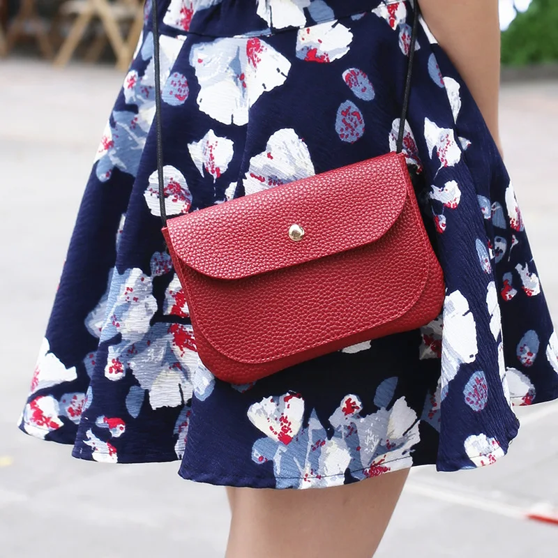 

2018 Summer New Women's Bag Lychee Grain sling women messenger bag Mobile Phone Bag Female pouch package Bags For Women 2018