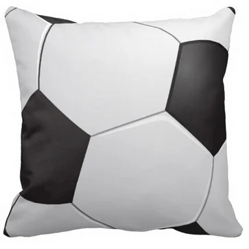 

High Quality Football Soccer Skin Inspired Soft Comfortable Square Zippered Throw Pillows Pillowcase Durable Pillow Slips