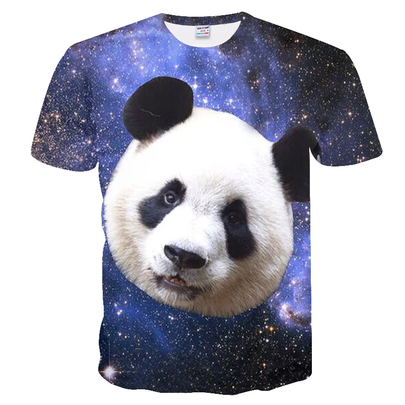 

3D printing summer men and women T-shirt Chinese Kung Fu 3D printing Panda series fashion creative T-shirt