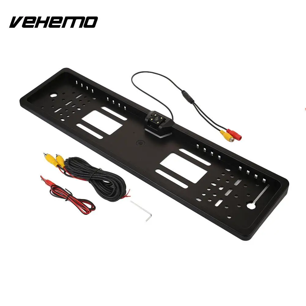 

Wide Angle Universal New License Plate Camera LED Night Vision Car Shockproof Plate Frame CCD Camera Rear View EU Car License