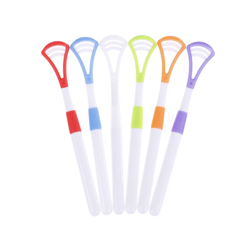 

2PCS/Lot Professional Plastic Tongue Tounge Cleaner High Quality Scraper Care Oral Hygiene Mouth Random Color
