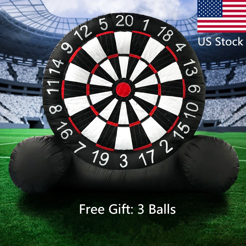 

3 Meters Huge High Inflatable Football Dart Board Soccer Outdoor Sports Games Inflatable Dart Board Game With 220V Air Blower