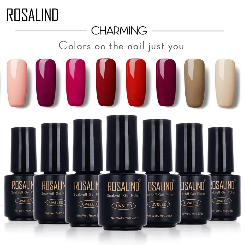 ROSALIND 7 мл Гель лак для ногтей Полупостоянный набор гель лаков ногтей|nail varnish|nail art